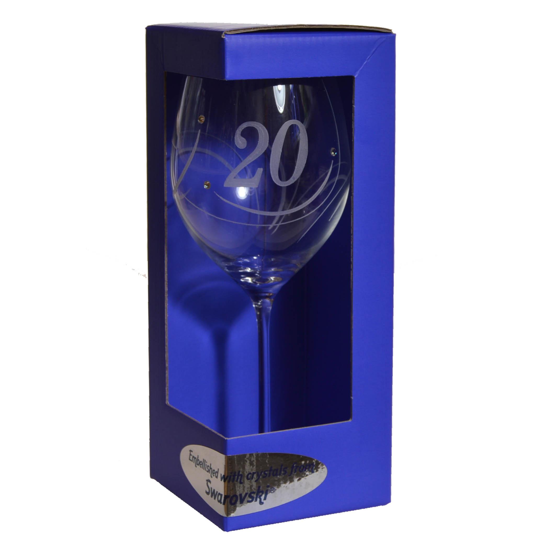 Pahar de vin anual swarovski - Pentru a 20-a aniversare